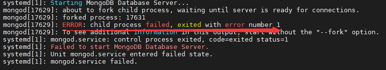 MongoDB 启动报错_数据