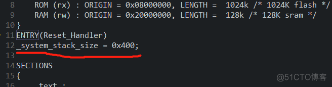 STM32 CM3/CM4 ------ startup.s 文件分析 ------ GCC RT-Thread Studio 版本_链接脚本_03