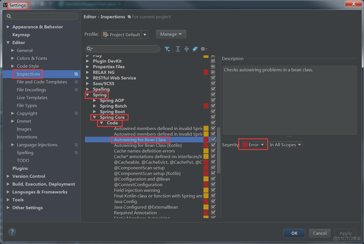 IntelliJ Idea解决Could not autowire. No beans of 