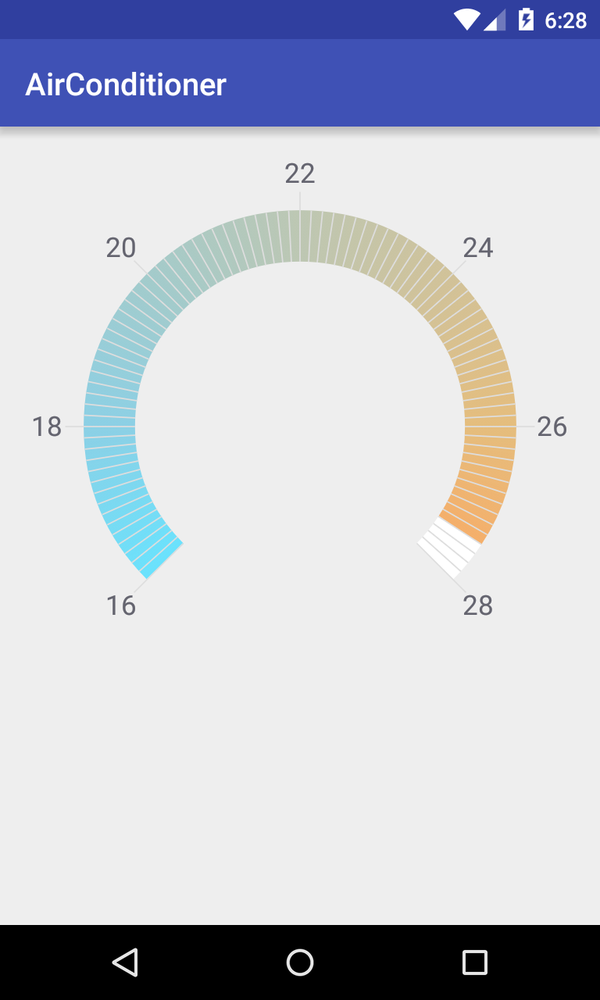 Android custom View AirConditionerView hacking_渐变色