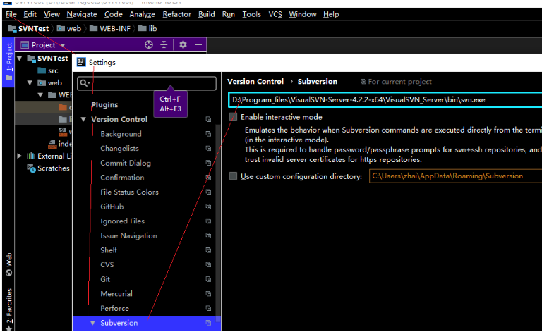 svn：IDEA与SVN（配置SVN、IDEA添加项目到SVN）_版本控制