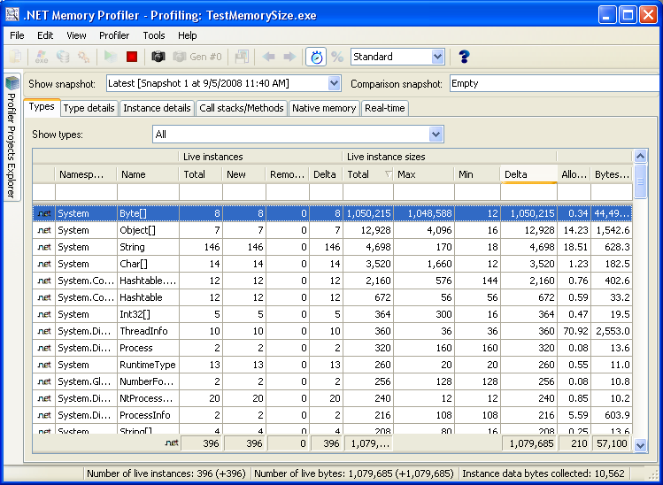 用 .NET Memory Profiler 跟踪.net 应用内存使用情况--基本应用篇(转)_内存泄漏_06