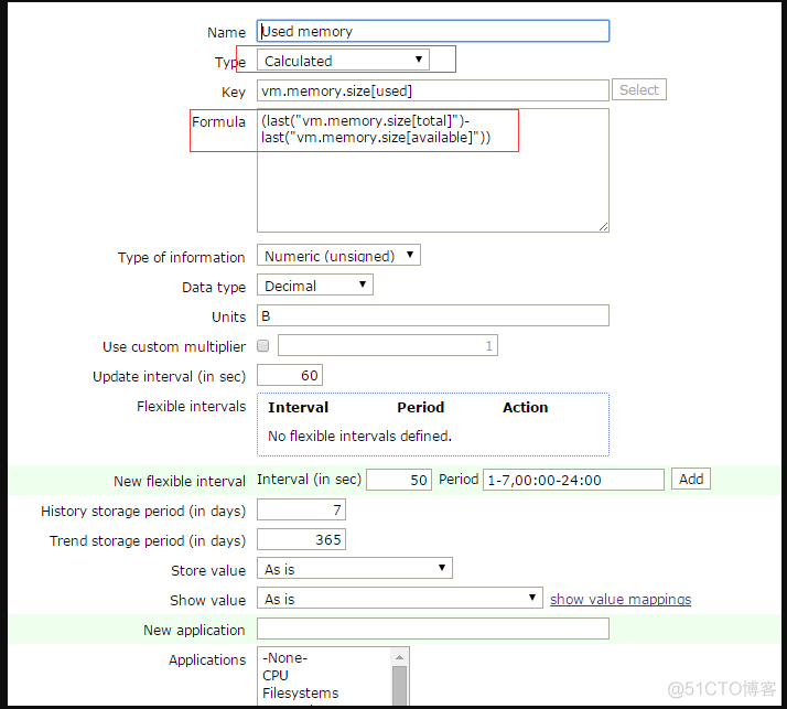 zabbix自定义key类型之计算(Calculated items) 在流量曲线图里，把各个item的值叠加的方法_linux服务器_02