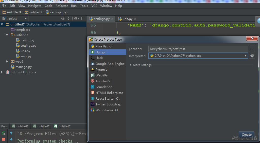 pycharm+python+Django之web开发环境的搭建（windows）_服务器