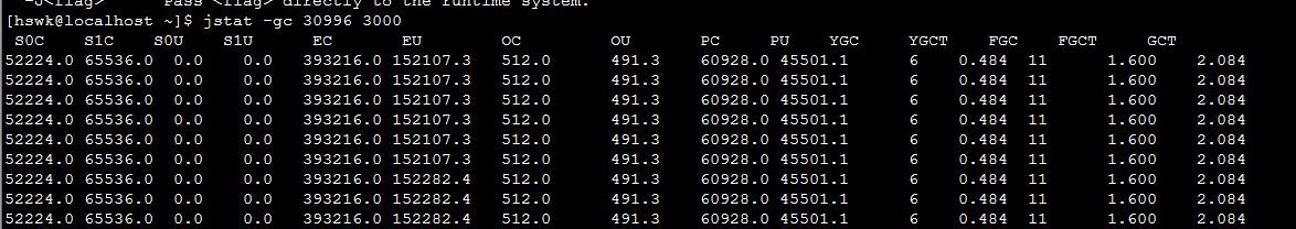 Linux使用jstat命令查看jvm的GC情况_其他