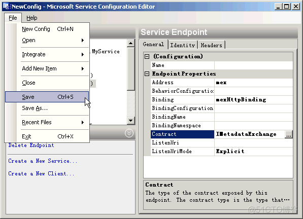 WCF中Service Configuration Editor的使用方法(转)_服务端_17