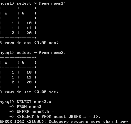 【SQL】多个表的查询_mysql