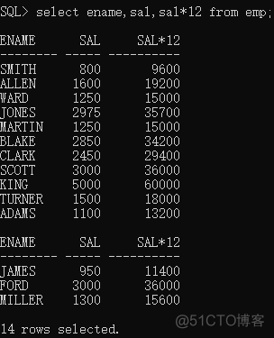 Oracle（简介、基本查询）_sql_09