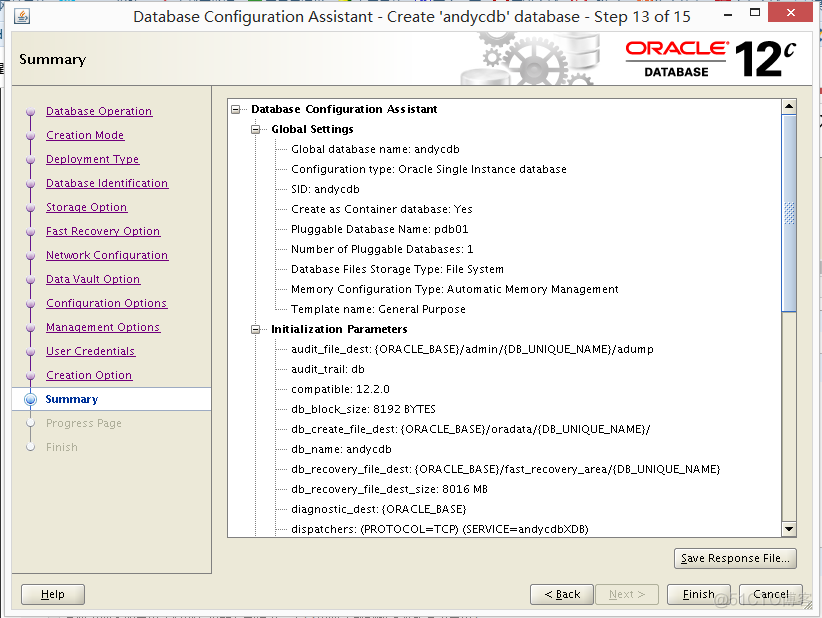 oracle单实例12.2.0.1安装_默认值_24