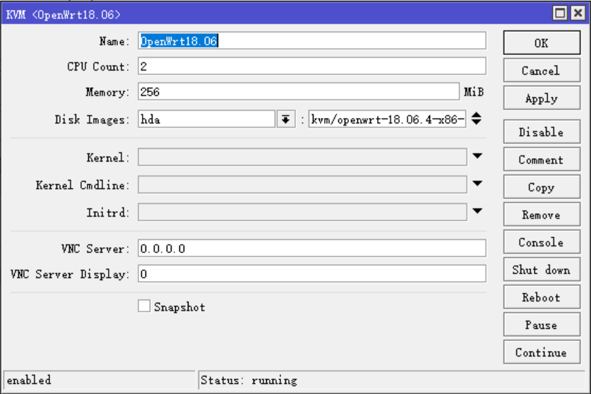 ROS-RouterOS KVM 安装 OpenWrt 旁路使用_上传_15