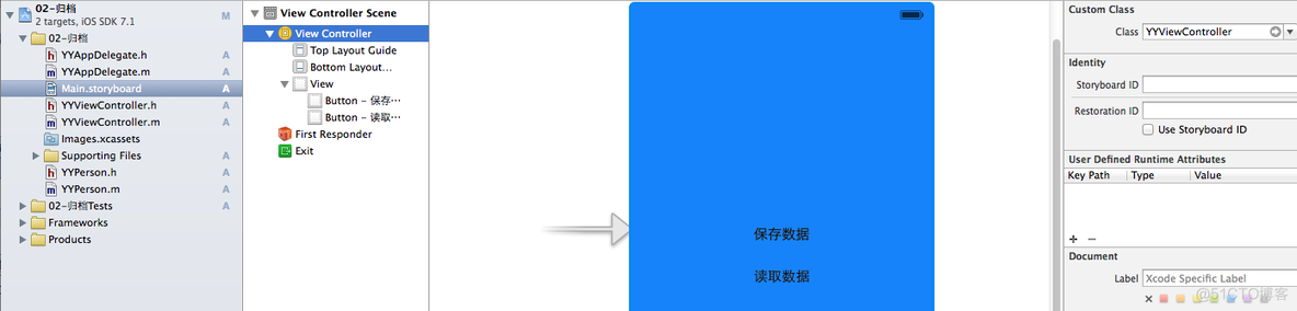 iOS开发UI篇—ios应用数据存储方式(归档)_子类