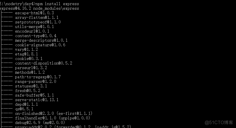 安装express 出现 错误_nodejs_03