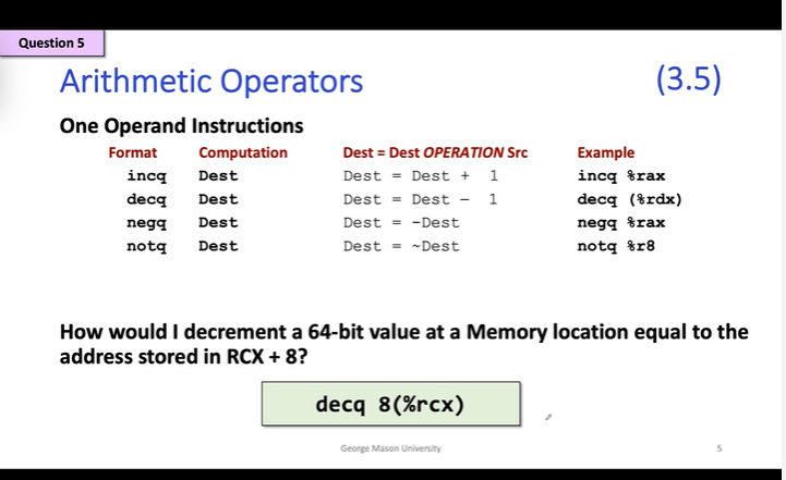 System 5-1: Arithmetic and LEA in Assembly_Endian_04