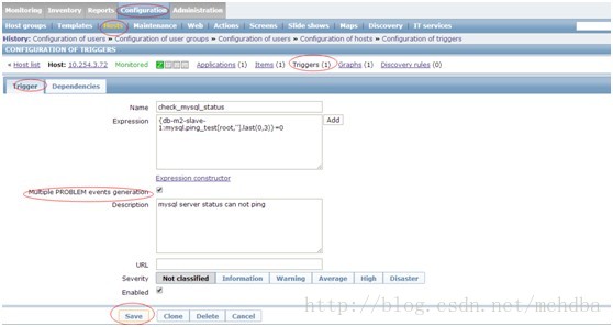 [Zabbix] 如何实现邮件报警通知以及免费短信报警通知_mysql_10