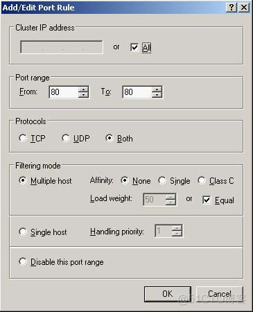 Windows 2003下网络负载平衡(负载均衡)的配置_优先级_09