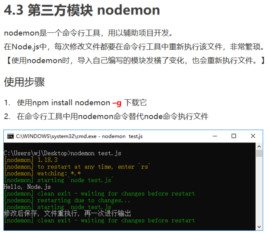 290 node.js第三方模块：npm，nodemon，nrm_node_04