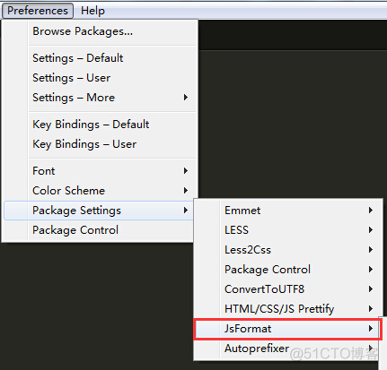 Sublime text  JsFormat插件的安装_快捷键