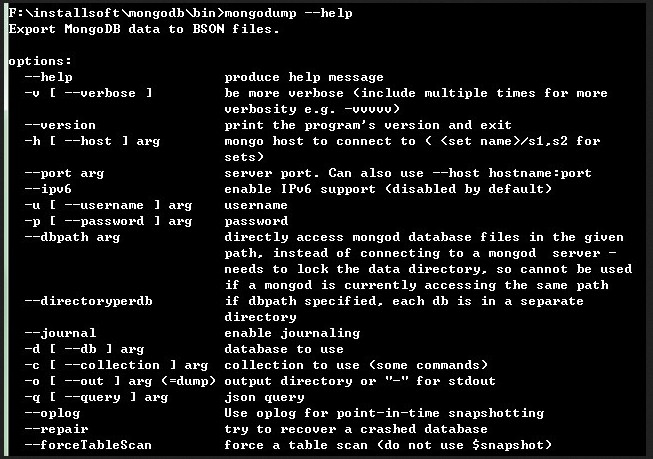 MongoDB 数据文件备份与恢复_数据