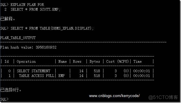 ORACLE数据库查看执行计划的方法_执行计划_02