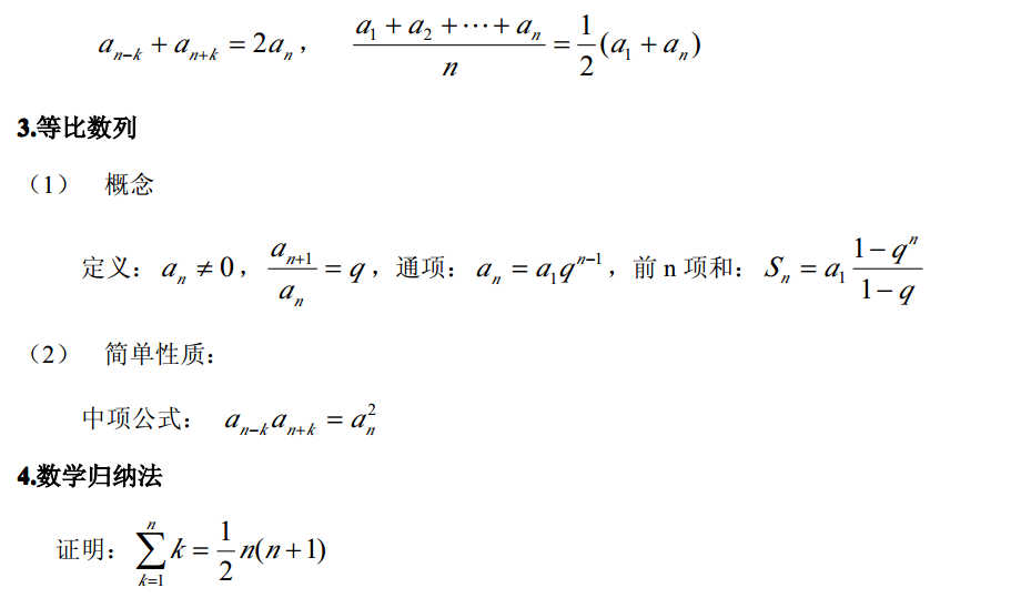 Gct之数学公式 代数部分 51cto博客 数学代数公式