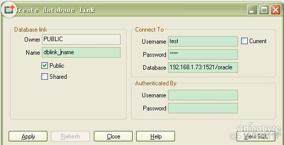 Oracle创建Database Link_用户名_04