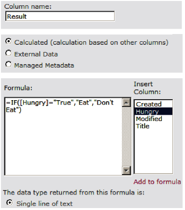 SharePoint 2010 At Work--Taming the Elusive Calculated Column：Logic Functions_单选按钮_02