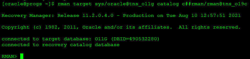 Oracle-RMAN Catalog配置_oracle