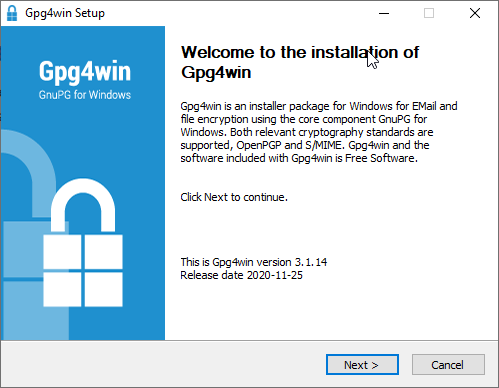 如何在 Windows 上创建一个新的 GPG key_安装过程_04