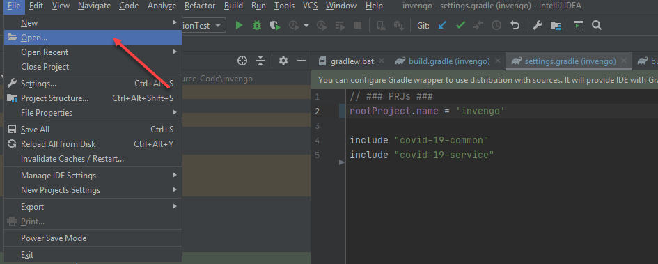 导入 Gradle 项目到 IntelliJ IDEA_ide