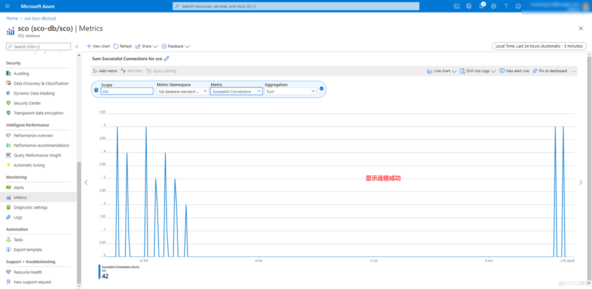 Azure sql database 经过一段时间后就中断连接_sql_03