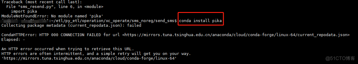 CondaHTTPError: HTTP 000 CONNECTION FAILED for url_其他