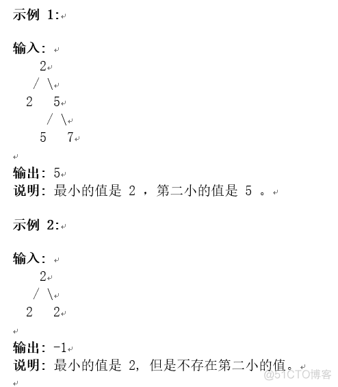 Leetcode 671.二叉树中第二小的节点_子节点