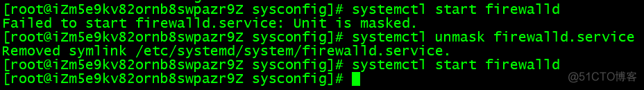 centos7  Failed to start firewalld.service: Unit is masked._其他