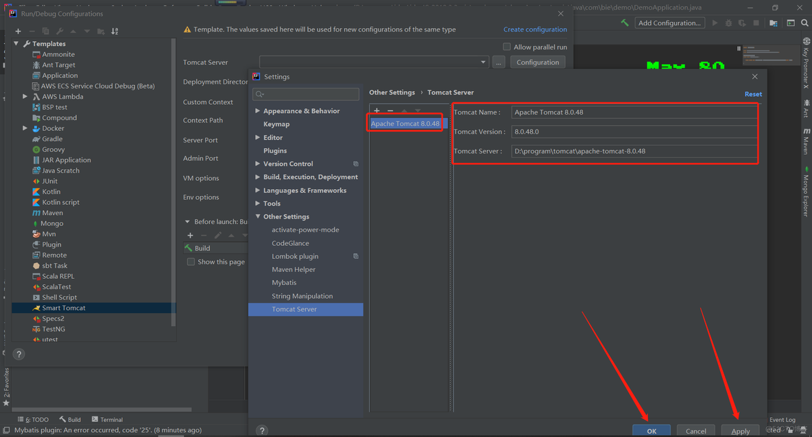 SpringBoot（Spring、SpringMVC）集成Mybatis操作Mysql数据库_配置文件_11