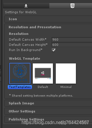 【Unity3D日常开发】Unity3D模板 WEBGL模板 自定义Templates 使用教程_Templates_04