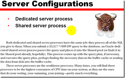 Usage and Configuration of the Oracle shared Server_sed_02