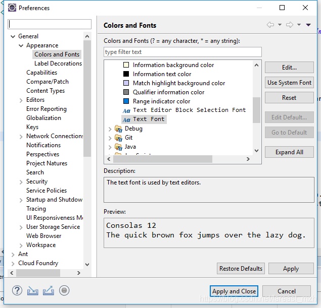 mysql workbench 修改字体大小 eclipse修改字体大小_workbench_03