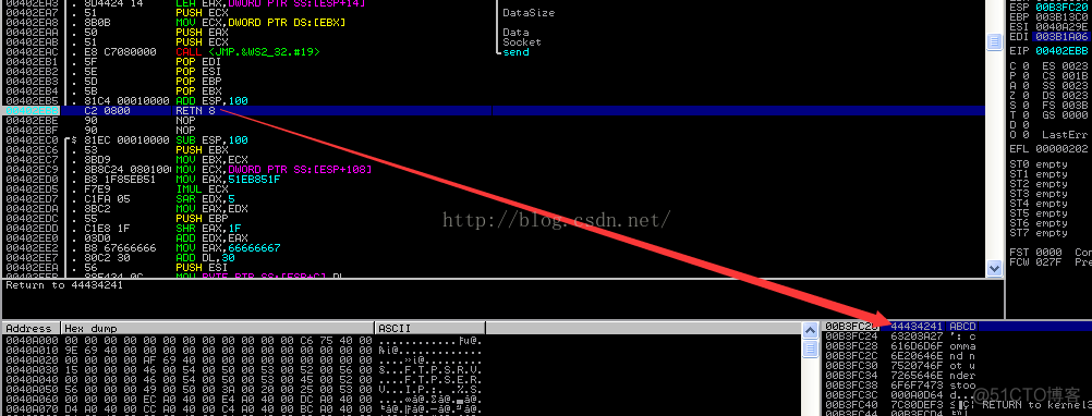 Freefloat FTP Server 1.0 溢出漏洞分析_ftp服务器_29