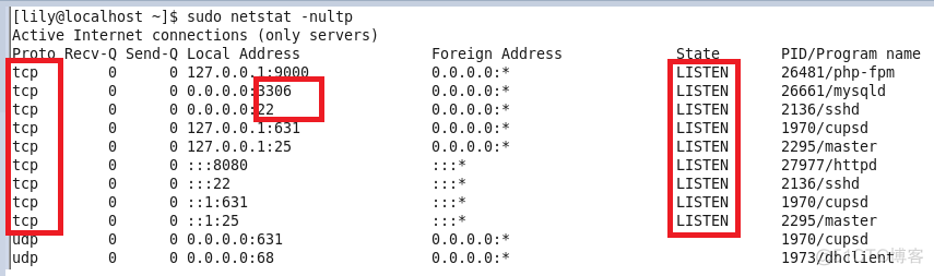 Linux 查看端口使用情况_普通用户_02