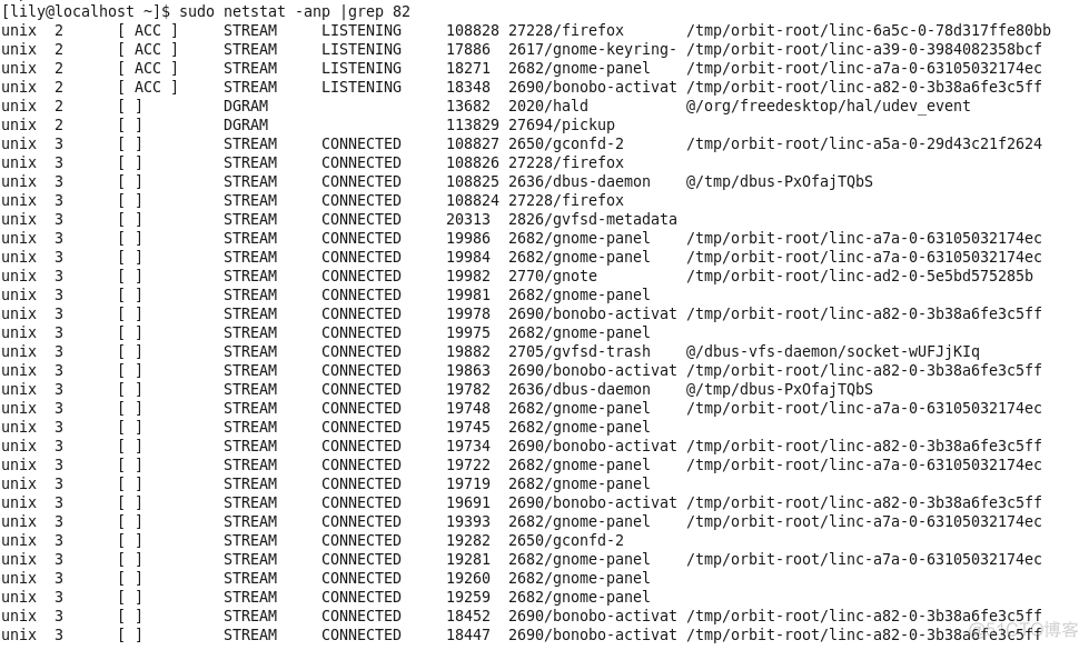 Linux 查看端口使用情况_普通用户_03