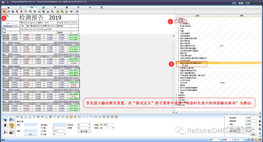 RationalDMIS7.0输出报告制作_自定义视图_11