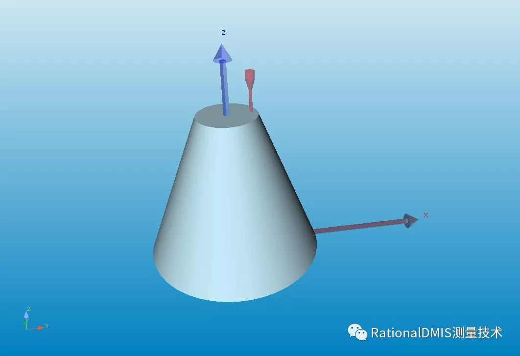 rationaldmis70迴轉體零件建立零件座標系圓柱圓柱3d直線