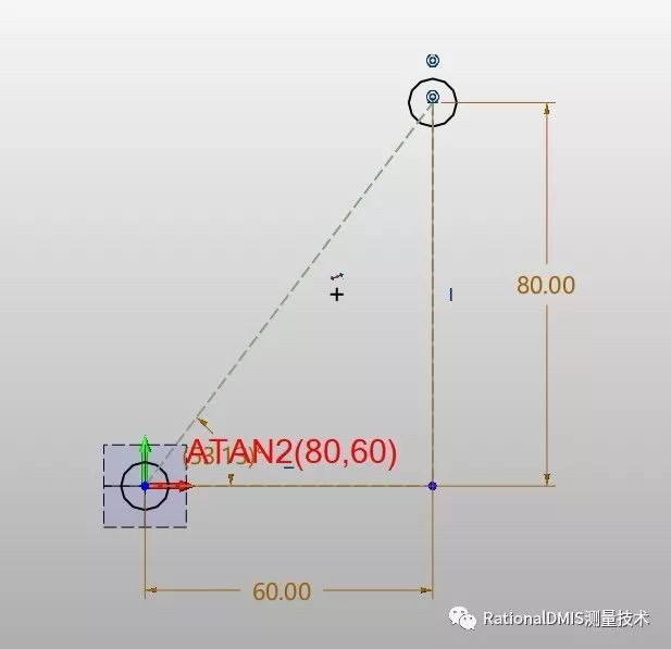 RationalDMIS 7.1自动计算旋转角度（三角函数ATAN2(Y,X)）_三角函数_21