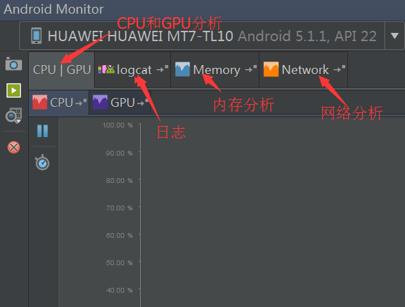 使用新版android studio檢測內存洩露和性能