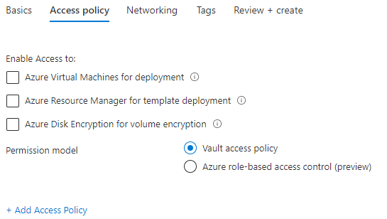 Azure Key Vault 简介_选项卡_02