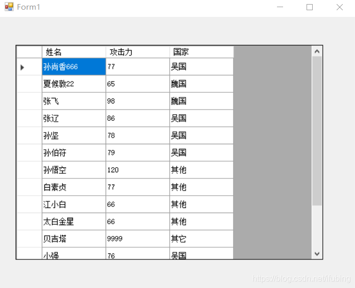 断开式 DataGridView控件 winform_查询语句_12