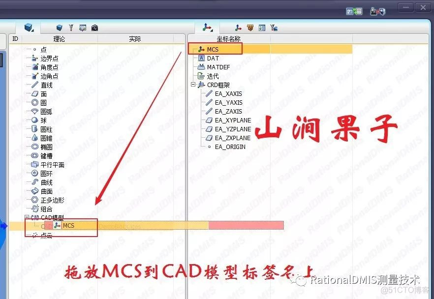 RationalDMIS联机测量之自动提示触测点位置（更新）_图例