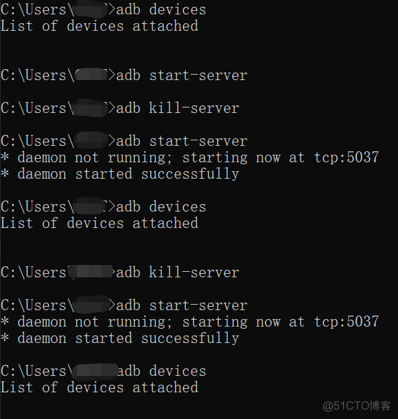 命令行执行 adb devices 不显示设备id的解决办法_android_02