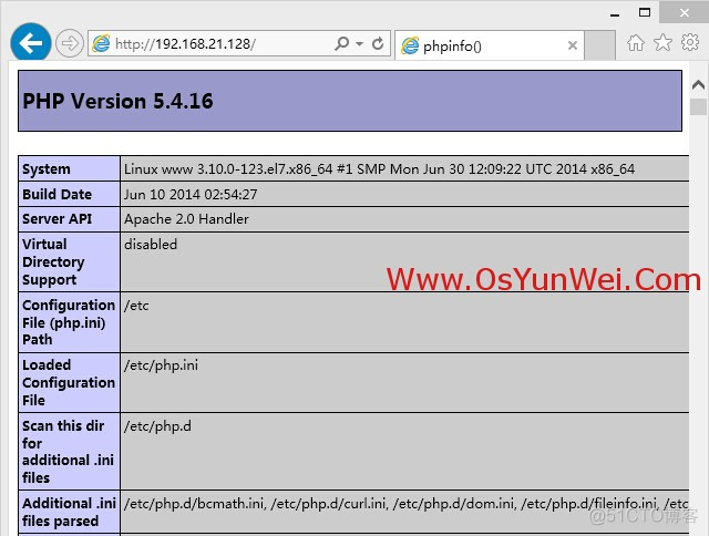 CentOS 7.0 安装配置LAMP服务器方法(Apache+PHP+MariaDB)_apache_06