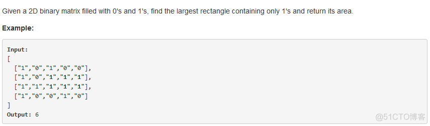 最大的矩形面积 Maximal Rectangle_问题求解_02